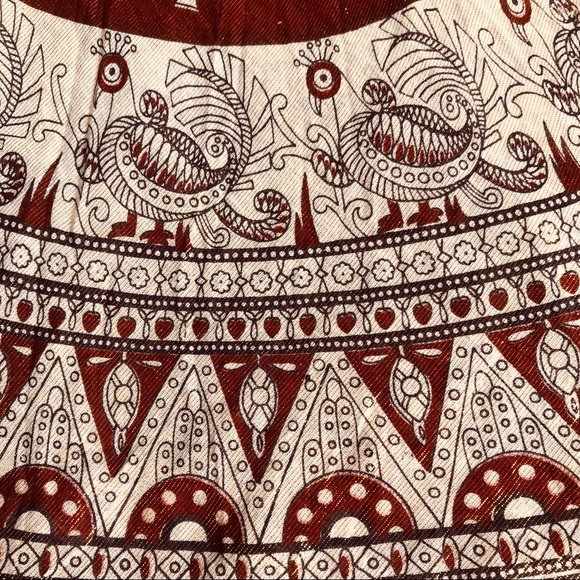 Vintage 70’s boho lurex wrap skirt - Picture 4 of 9